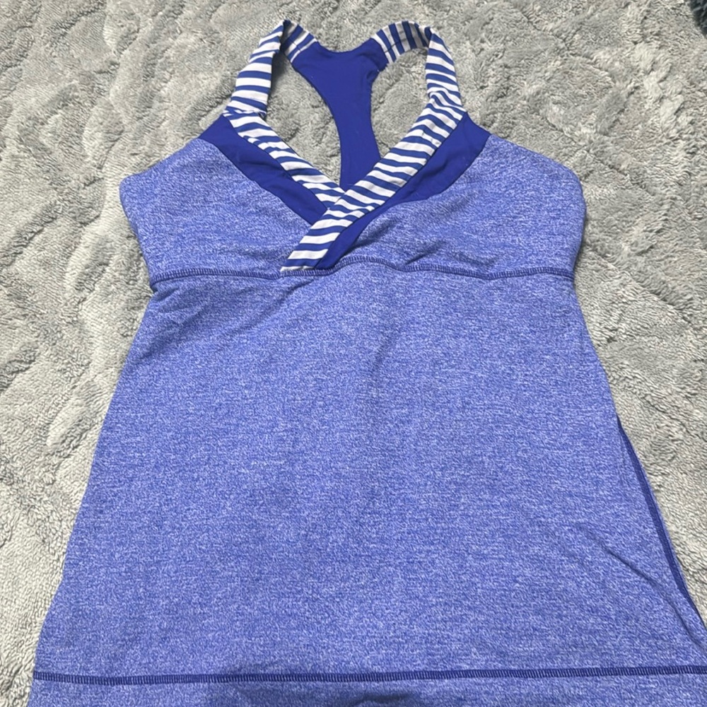 Purple/blue Lululemon size small women’s workout tank top